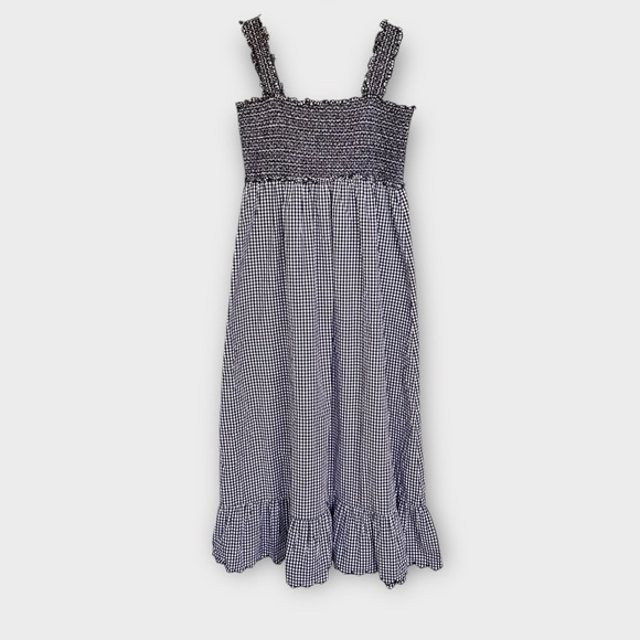 Rails Rumi Smocked Tank Dress in Black Mini Gingham, size M - Picture 1 of 7